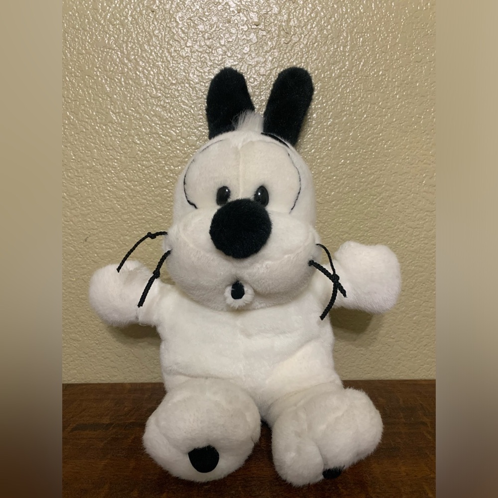 VTG Little Bobdog White & Black Japanese Cartoon Dog Character Plush